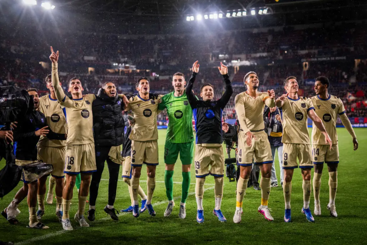 แฟนปลื้ม.! บาร์ซ่า เฉือน โอซาซูน่า 2-1ทิ้ง มาดริด 14 แต้ม จ่อแชมป์แล้ว